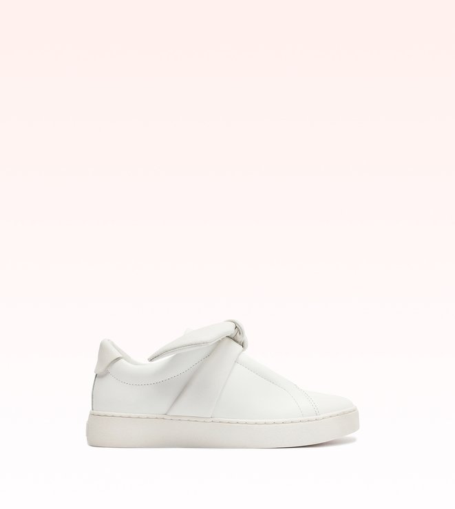 Asymmetric Clarita Sneaker Leather White