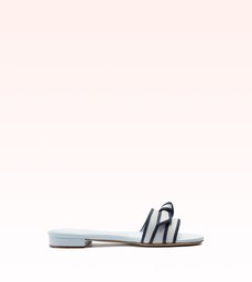 Grosgrain Raffia Flat Serene Blue/Oceana