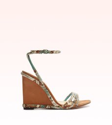 Kadie 100 Wedge Turquoise Sea/Sierra