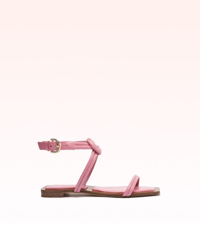 Vicky Square Padded Flat Fresh Pink