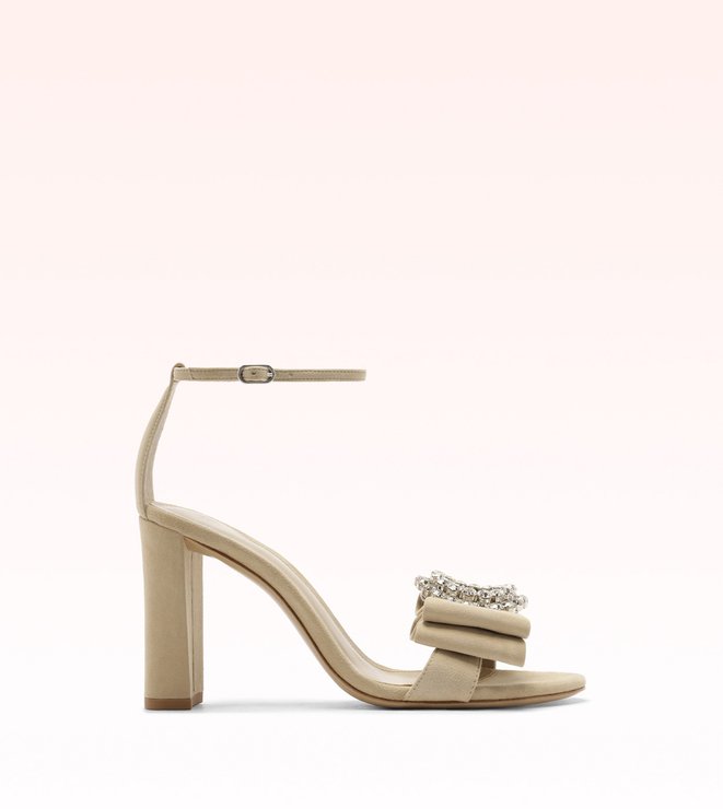 Maddie 90 Suede Nude