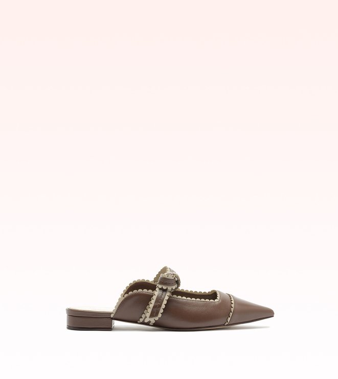 Asymmetric Clarita Flute 15 Rich Brown/Chalk