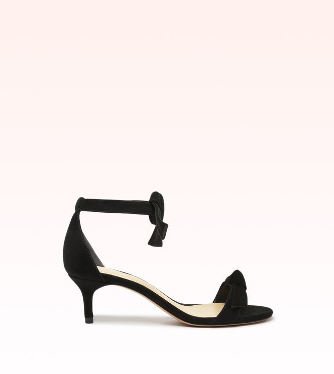 Clarita Kitten Heel 50 Suede Black