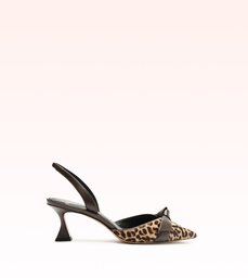 Clarita Bell Slingback 60 Leopard